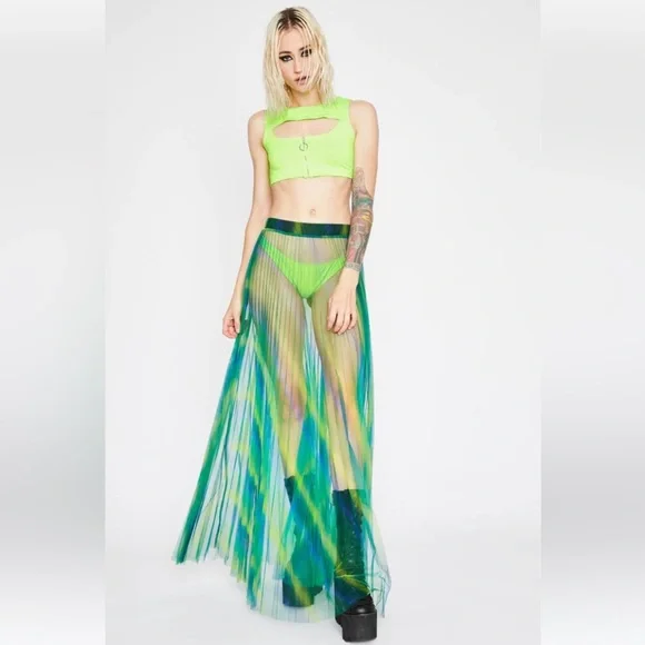 Contour Crop Holographic Crop Top Forever 21 Holographic Platform